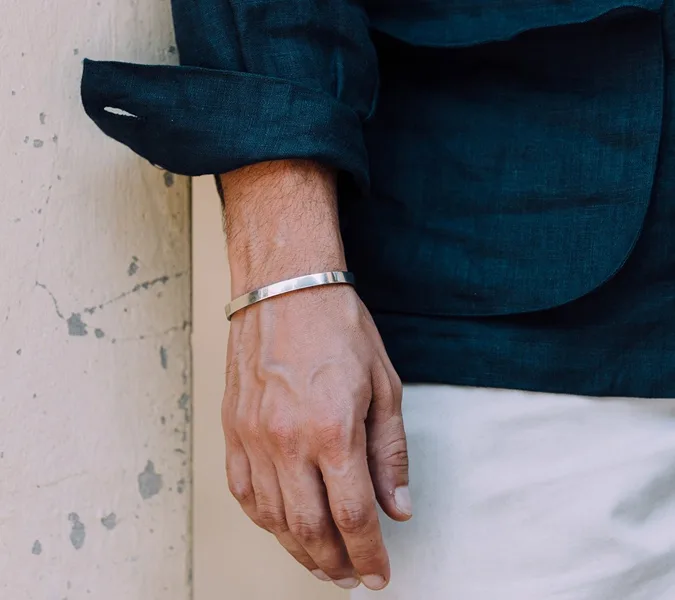 silver bracelet-vong tay nam-elleman-0120