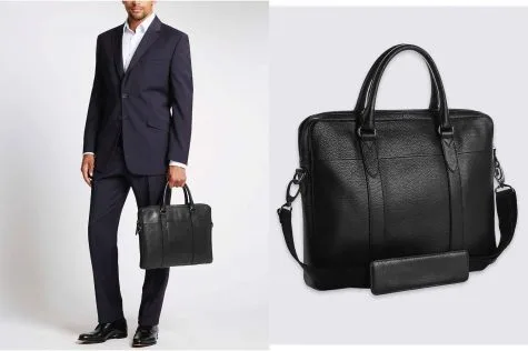 Pebble Grain Leather Briefcase £79.00