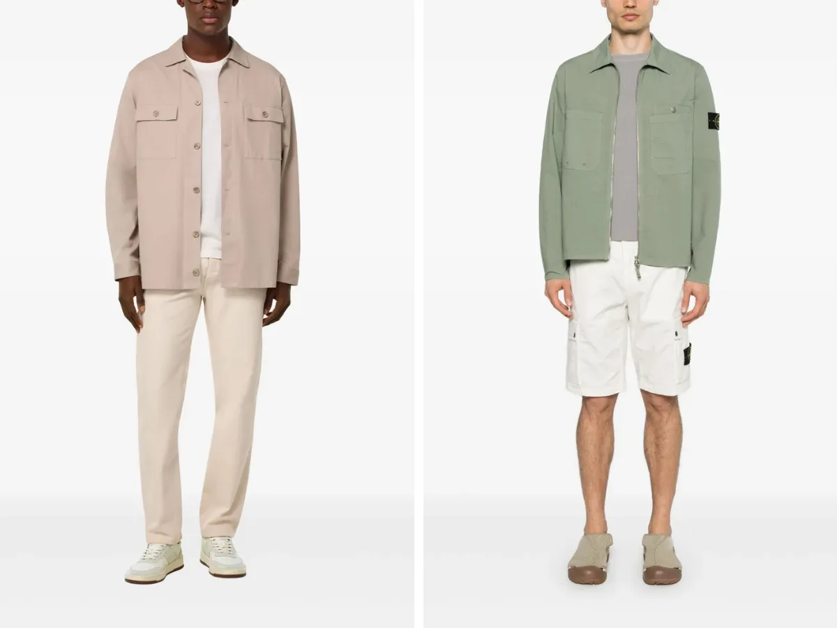áo overshirt, thời trang nam