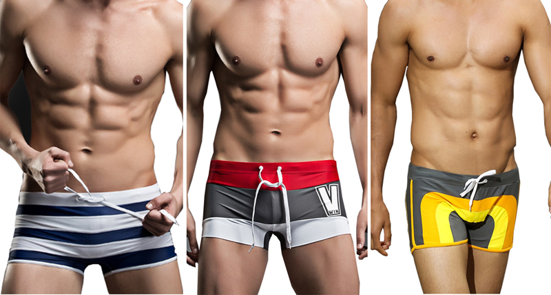 nhung kieu quan boi nam he 2016 - Linemoon Men’s Beach Boxer Swimsuit - elle man
