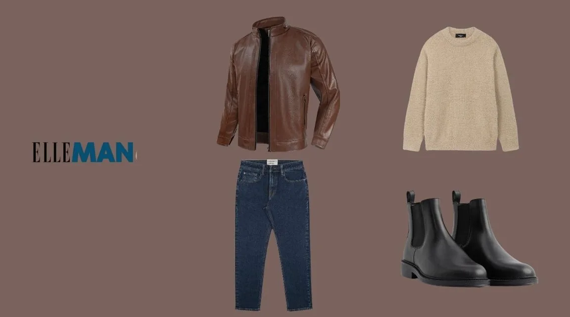 ELLE Man Mix&Match: Phối áo khoác da cực sành điệu