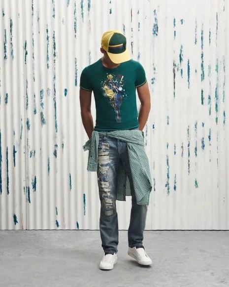 thoi trang hang hieu Y - Armani Exchange denim - elle man 3