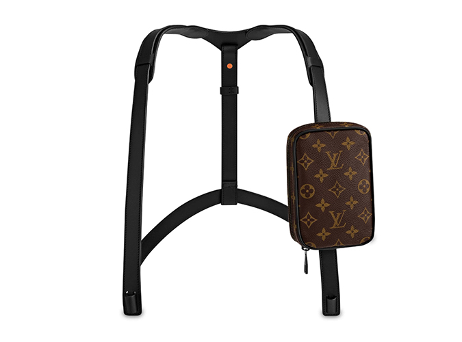 túi thời trang của hãng louis-vuitton logo monogram một túi trước ngực