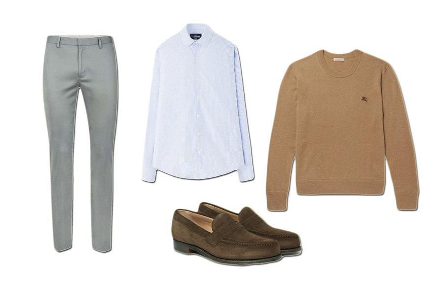 Áo sơ mi The Cosmo Quần Topman Áo sweater Burburry Giày loafer Hudson