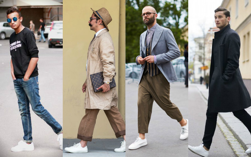 giày nam đẹp low top sneakers - elle man