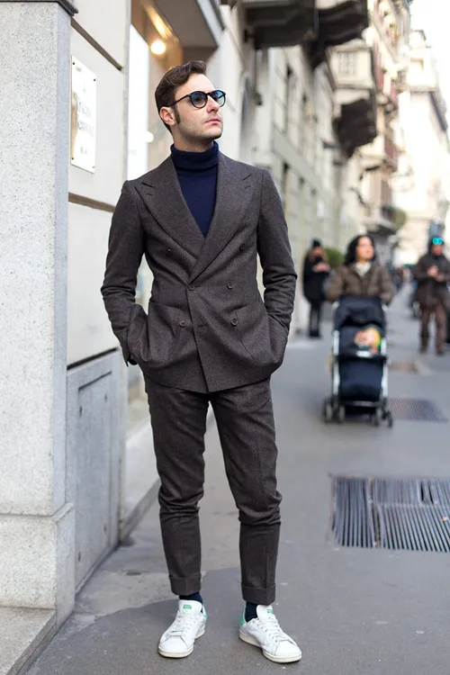 suit nam mau xam - dark grey suit & stan - elle man