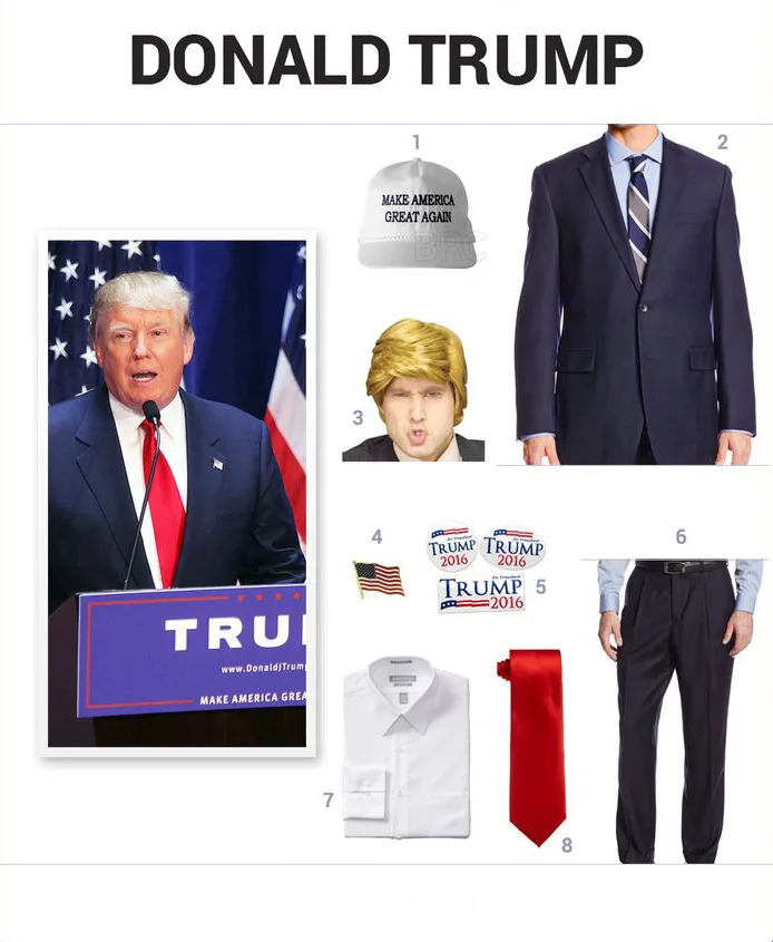 Hình tượng hóa trang Halloween ấn tượng bạn nên thử: Hóa trang thành Trump