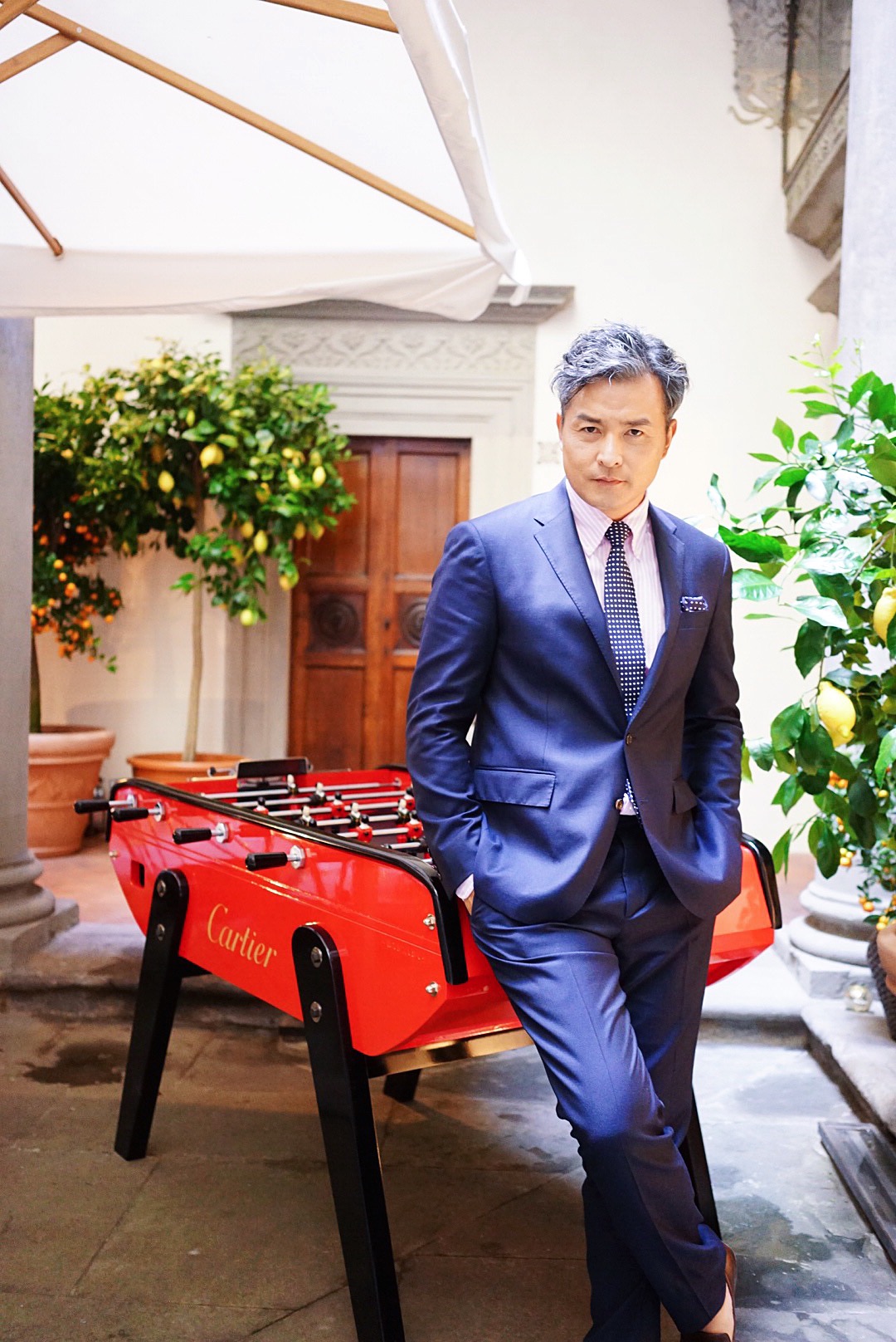 Lý Minh Thuận tại sự kiện ra mắt đồng hồ Drive de Cartier ở Florence 10