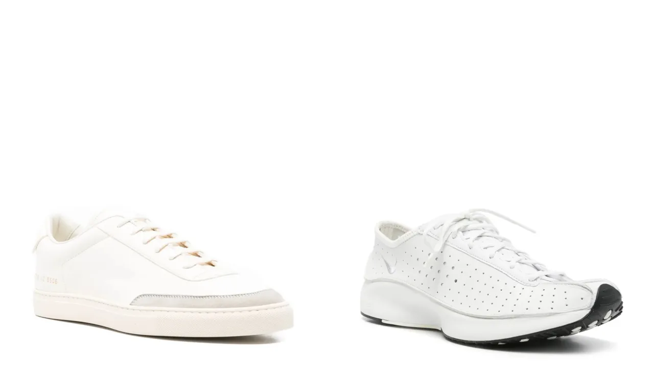sneaker trắng tối giản