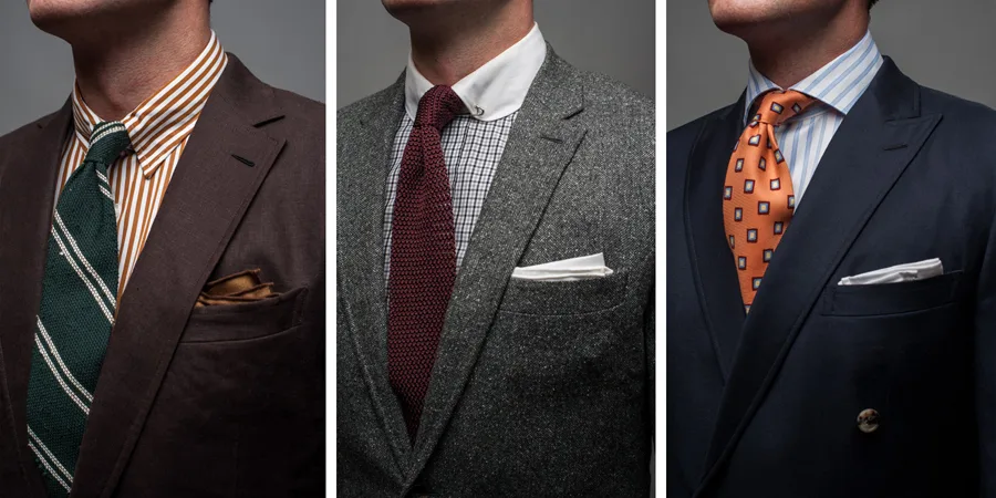 suit nam - jacket lapel & shirt collar - elle man