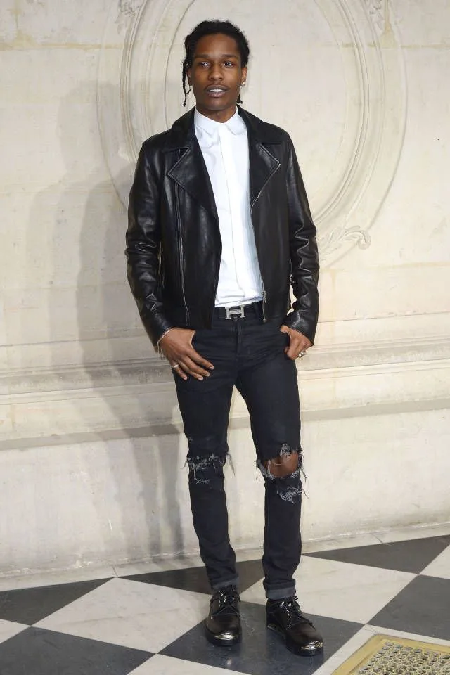 leather biker jacket