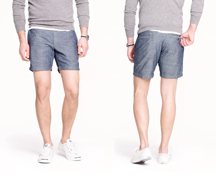 thờ trang nam họa tiết chấm bi: quần short của J. Crew.