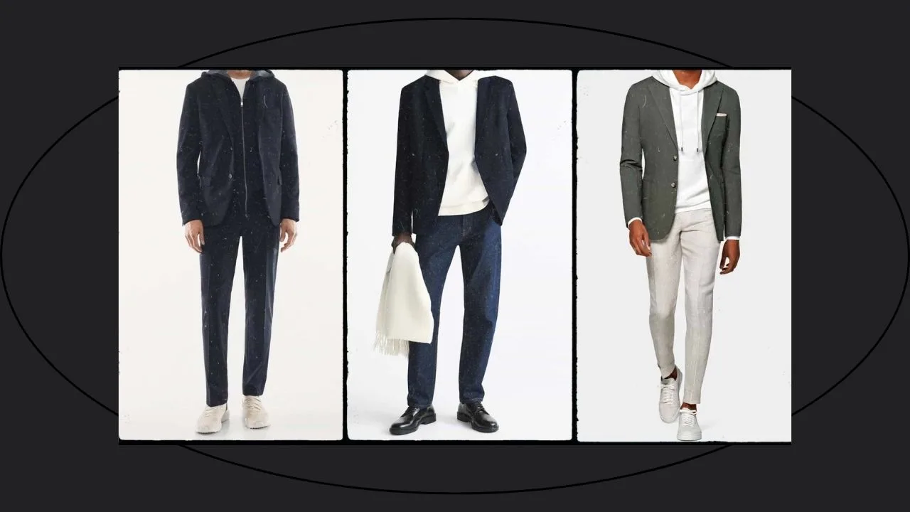 Blazer cùng áo hoodie: Khi năng động đi cùng sự lịch lãm