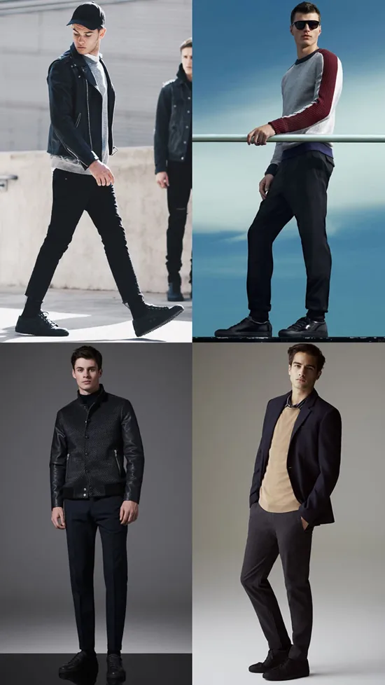 5 kieu giay the thao - all-black - elle man