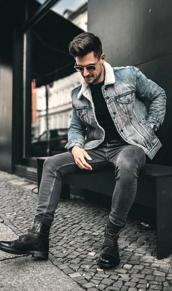 Phối giày bốt nam với phong cách Casual