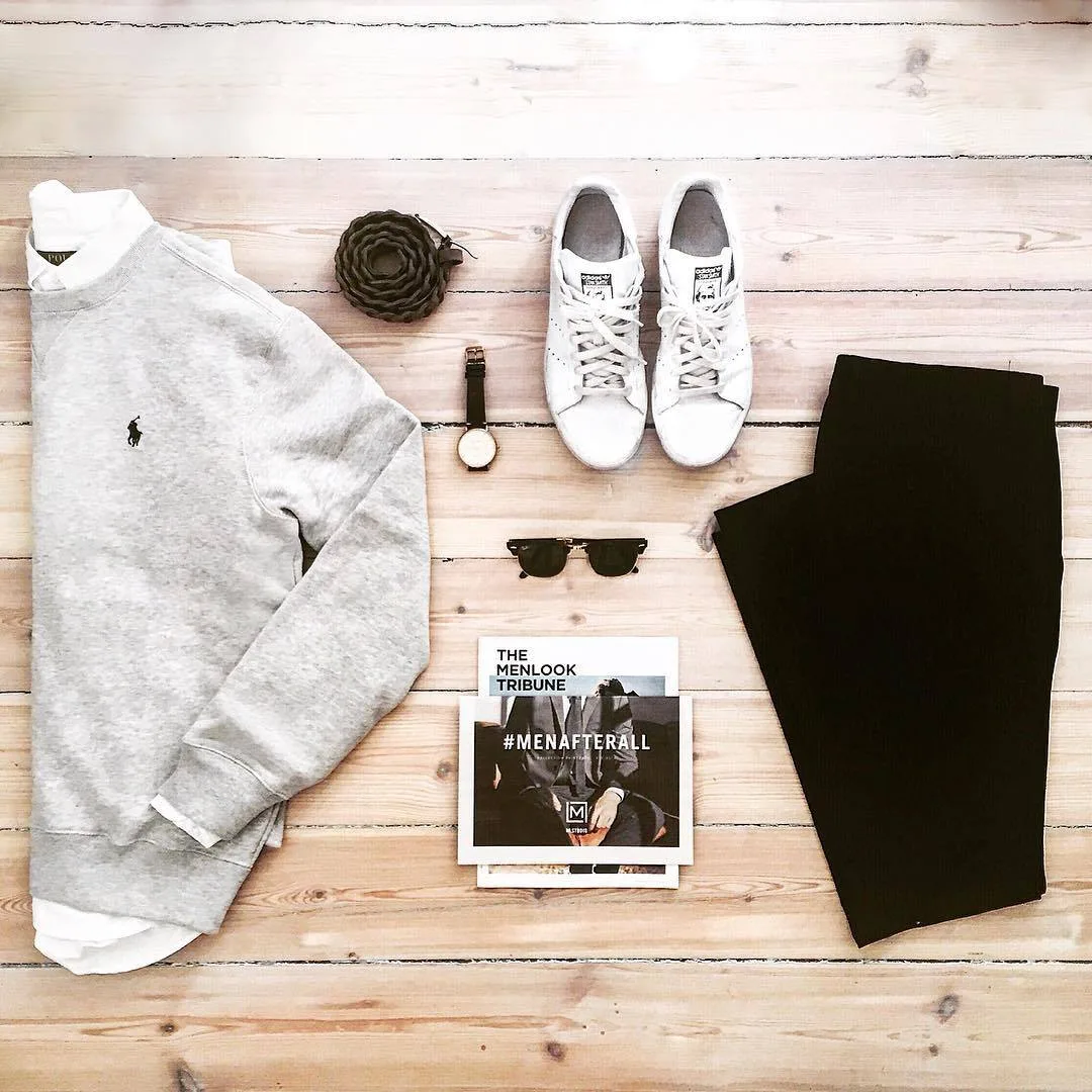 ELLE Man Style CalendarBack to basic cung ao sweater xam 3