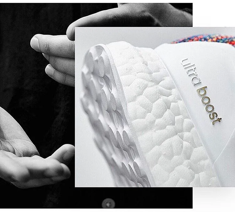 Cận cảnh chi tiết phối màu “Multicolor” trên miadidas UltraBoost