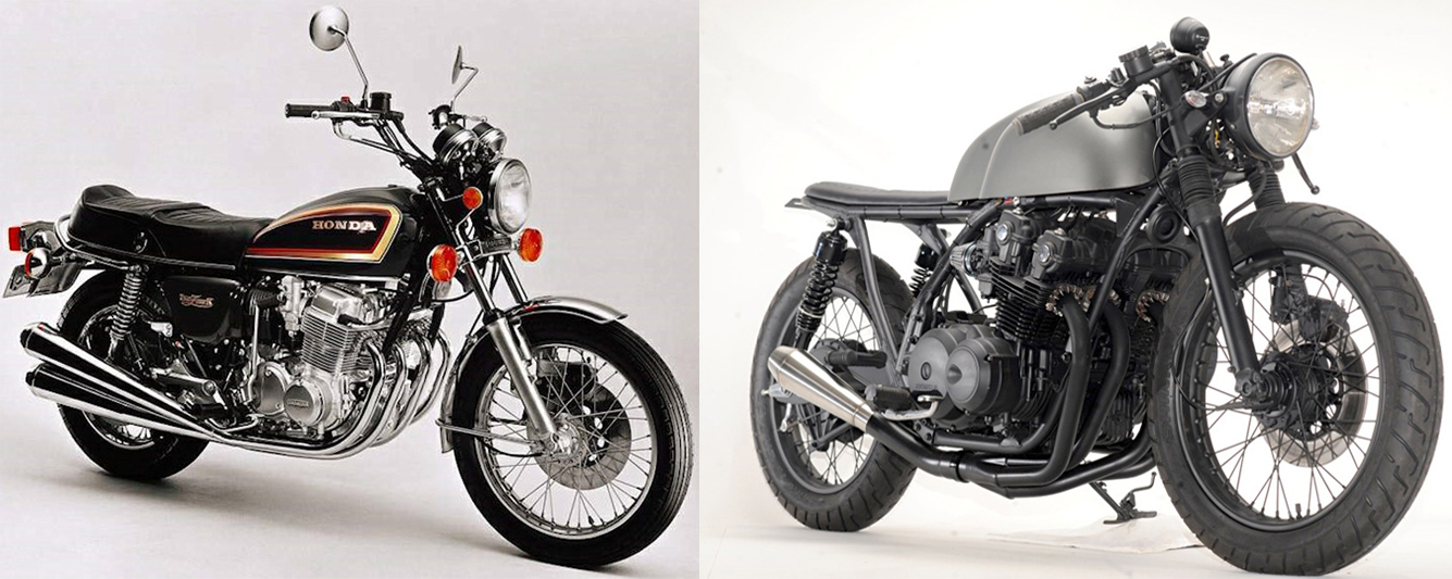 Honda CB750: Nguyên bản và Cafe Racer.