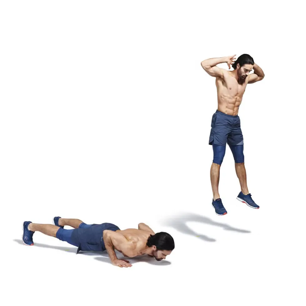 động tác burpees trong routine của Jungkook