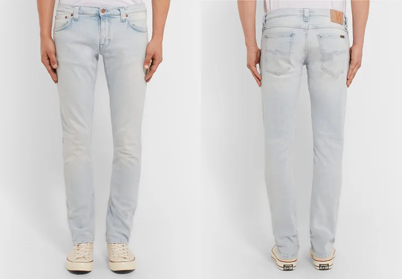 Quần jeans hàng hiệu Nudie Jeans.