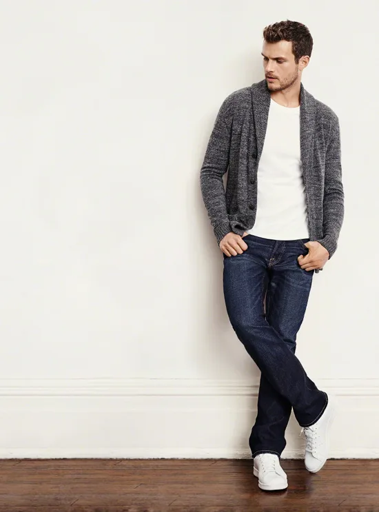 xu huong denim - denim dang bootcut - elle man 6