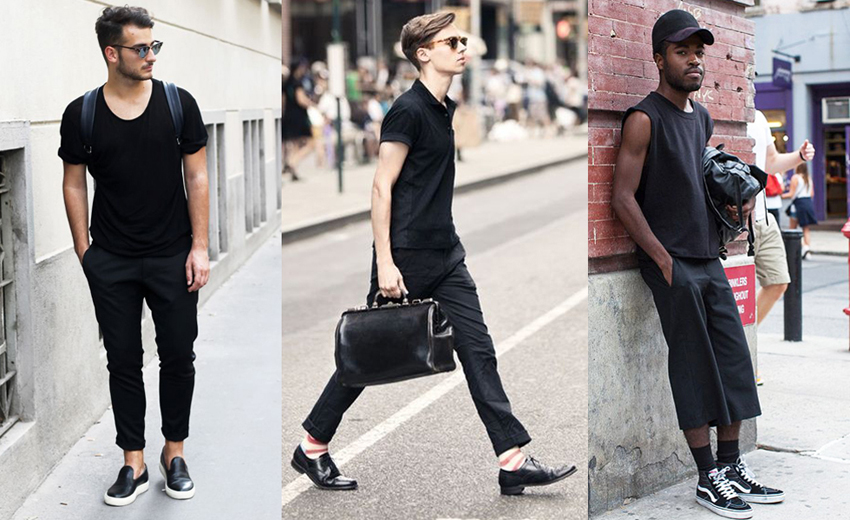 phong cach thoi trang all-black - giày - elle man 1