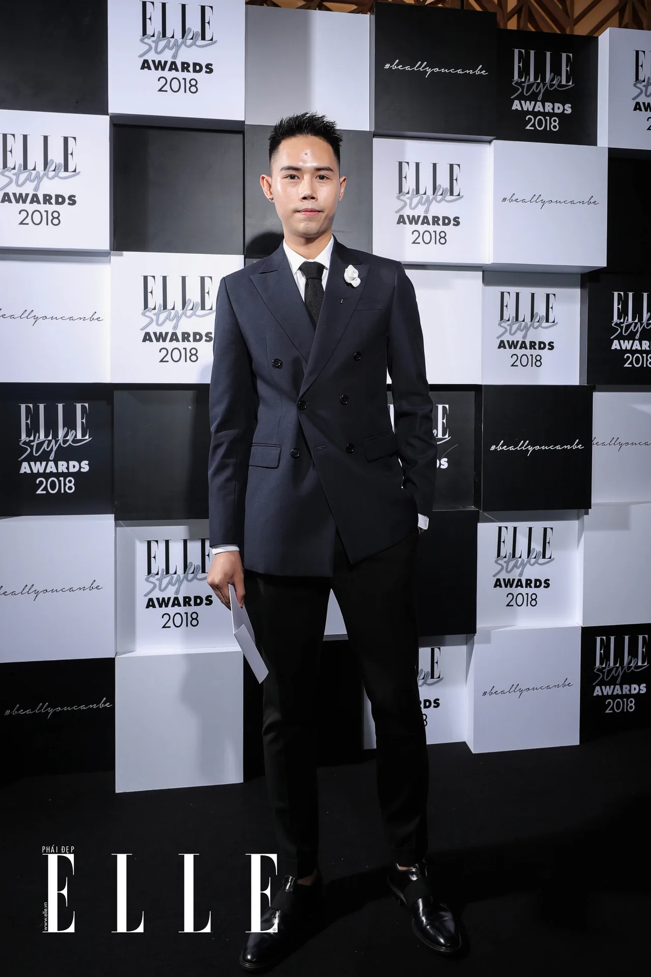Nhà thiết kế Lâm Gia Khang tại lễ trao giải ELLE Style Awards 2018