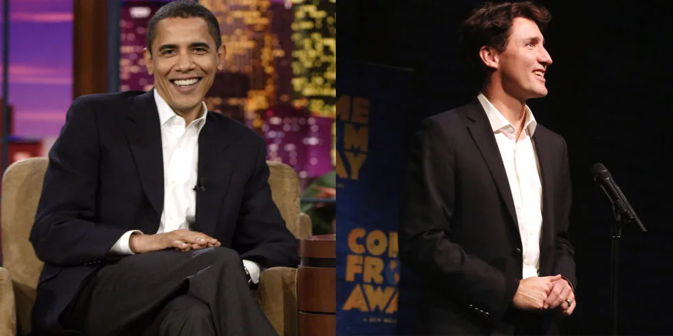 Sự đồng điệu giữa cựu Tổng thống Obama và Thủ tướng Canada gây sốt