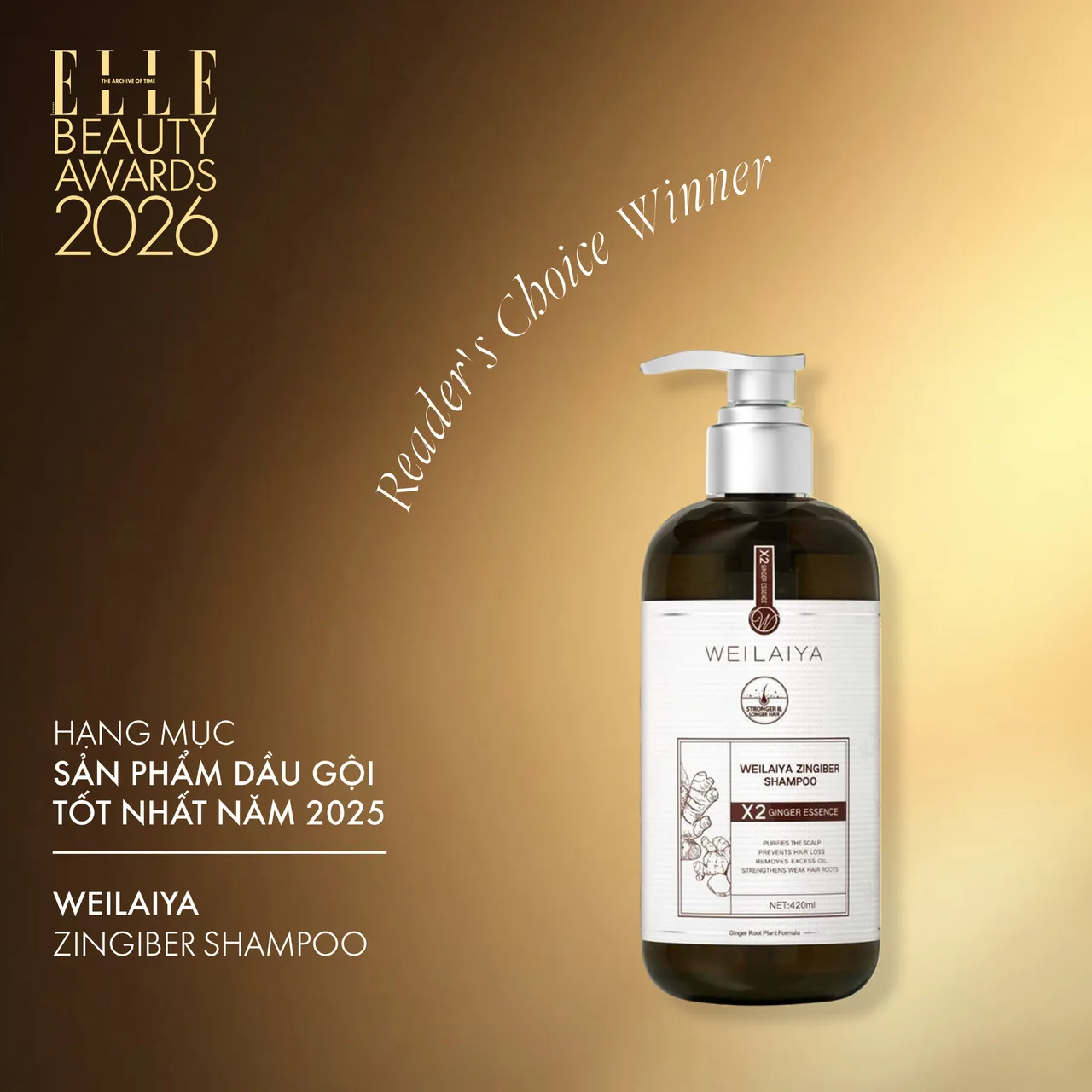 Dầu gội: Weilaiya Zingiber Shampoo