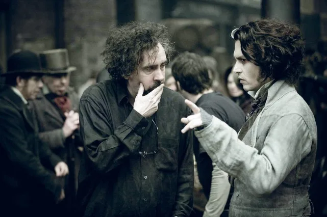 Cặp bài trùng Johnny Depp và Sweeney Todd trên trường quay Cặp bài trùng Johnny Depp và Sweeney Todd trên trường quay