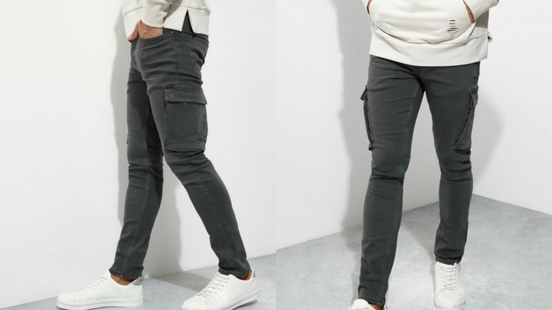 quần dài nam - quần cargo river island 1.1 - elle man