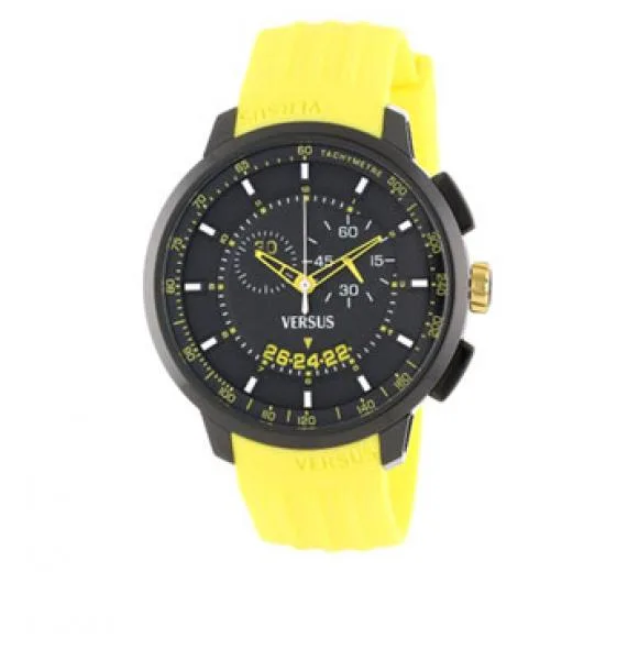 VERSUS Versace MANHATTAN SGV04 Chrono Silicone Yellow Black