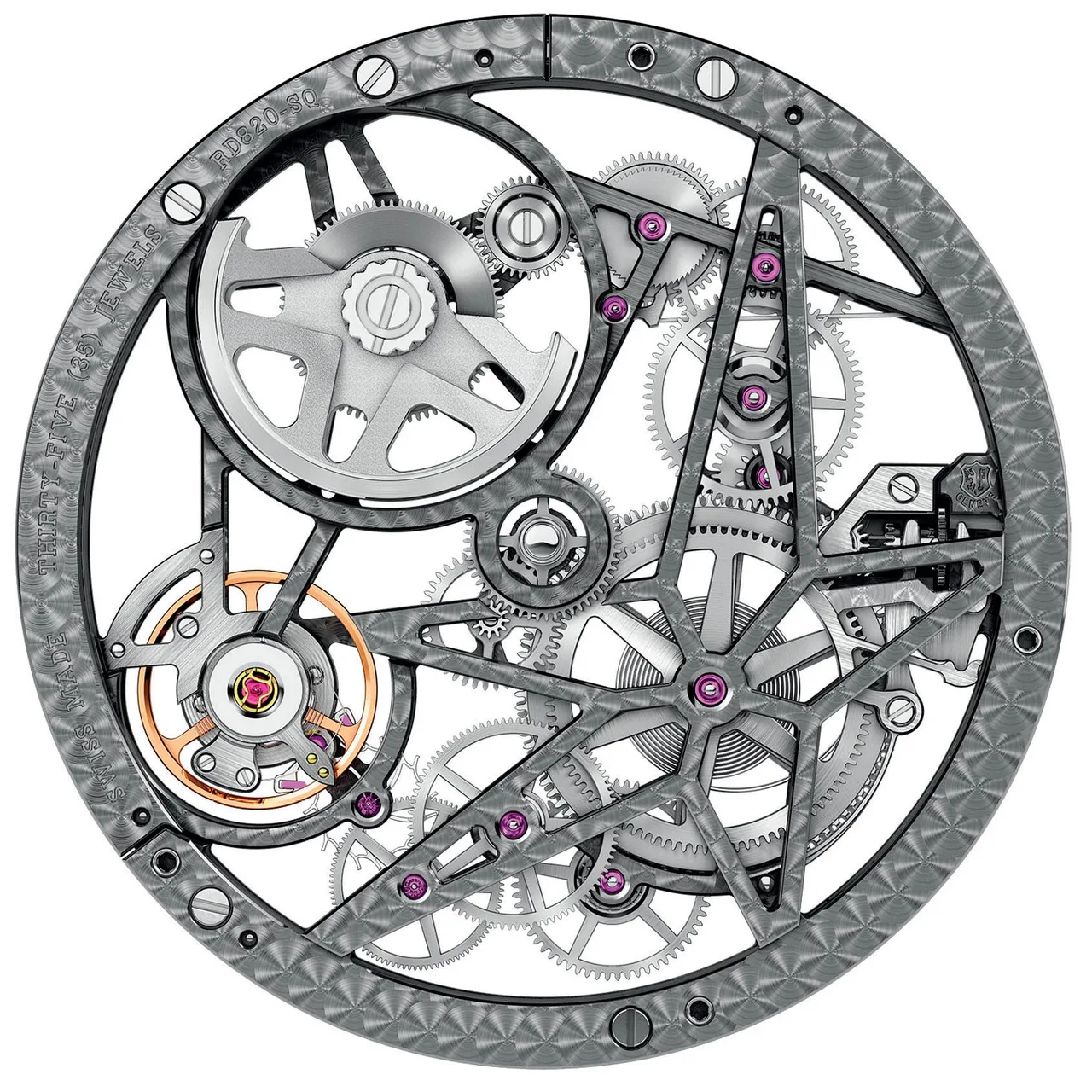 Cỗ máy của đồng hồ Roger Dubuis Excalibur Automatic Skeleton Cỗ máy của đồng hồ Roger Dubuis Excalibur Automatic Skeleton