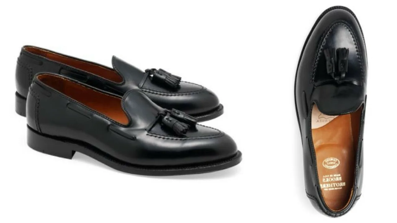 12 thuong hieu giay loafer nam Brooks Brothers Cordovan Tassel Loafers GBP740 - elle man
