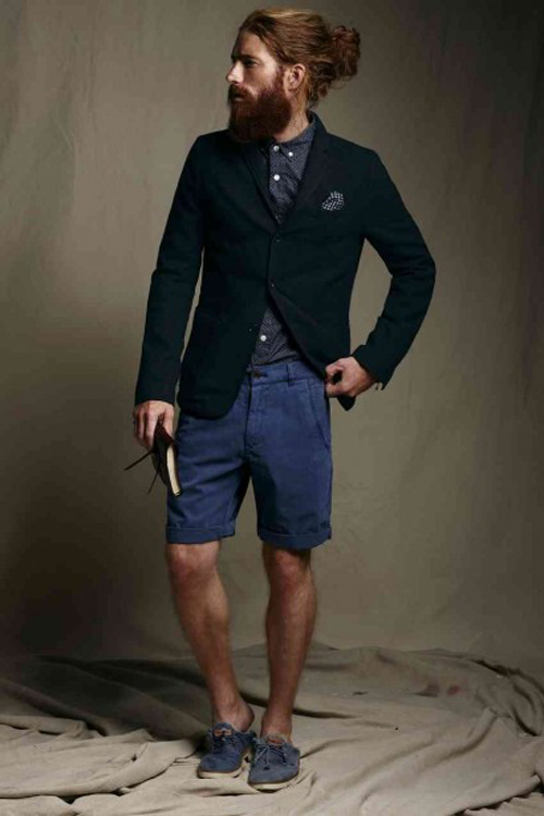 quần short nam - tailored short + áo thun,sơ mi 4 - elle man