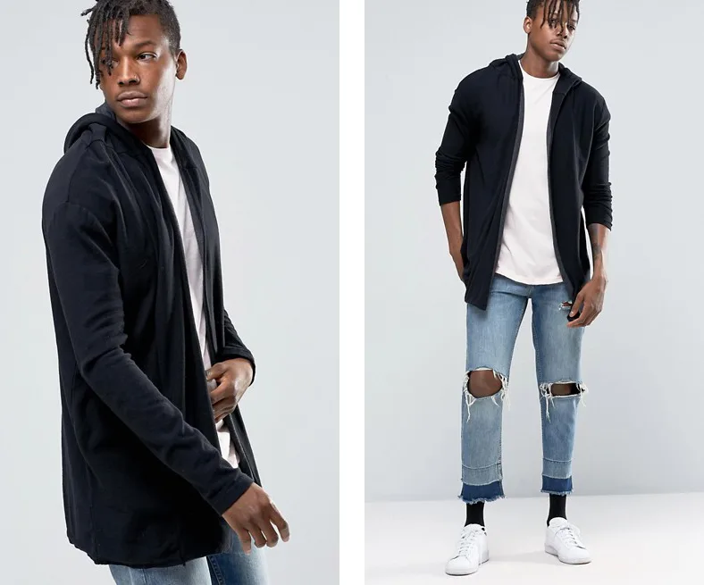 Áo khoác cardigan màu đen của Pull & Bear.