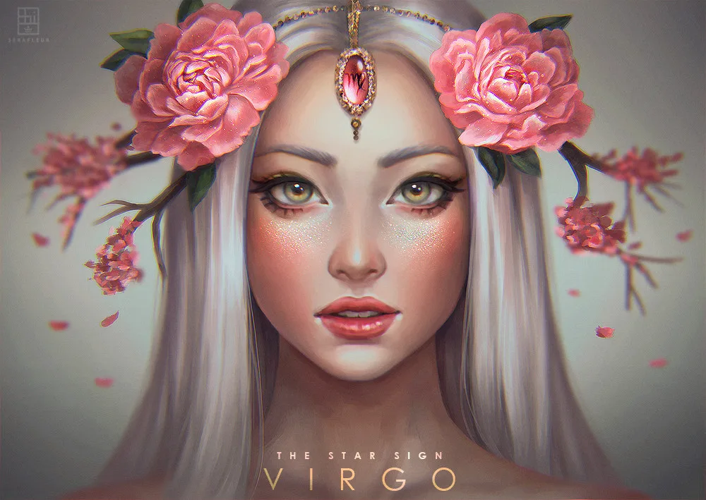 Virgo art by Abigail Diaz