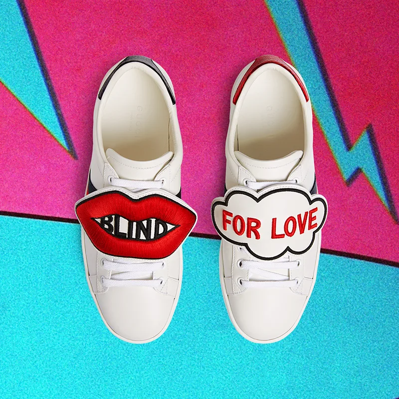 gucci giay the thao ace patch sneaker - elle man 14