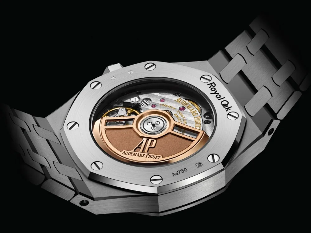 Mặt lưng Royal Oak Selfwinding 34mm Frost Gold