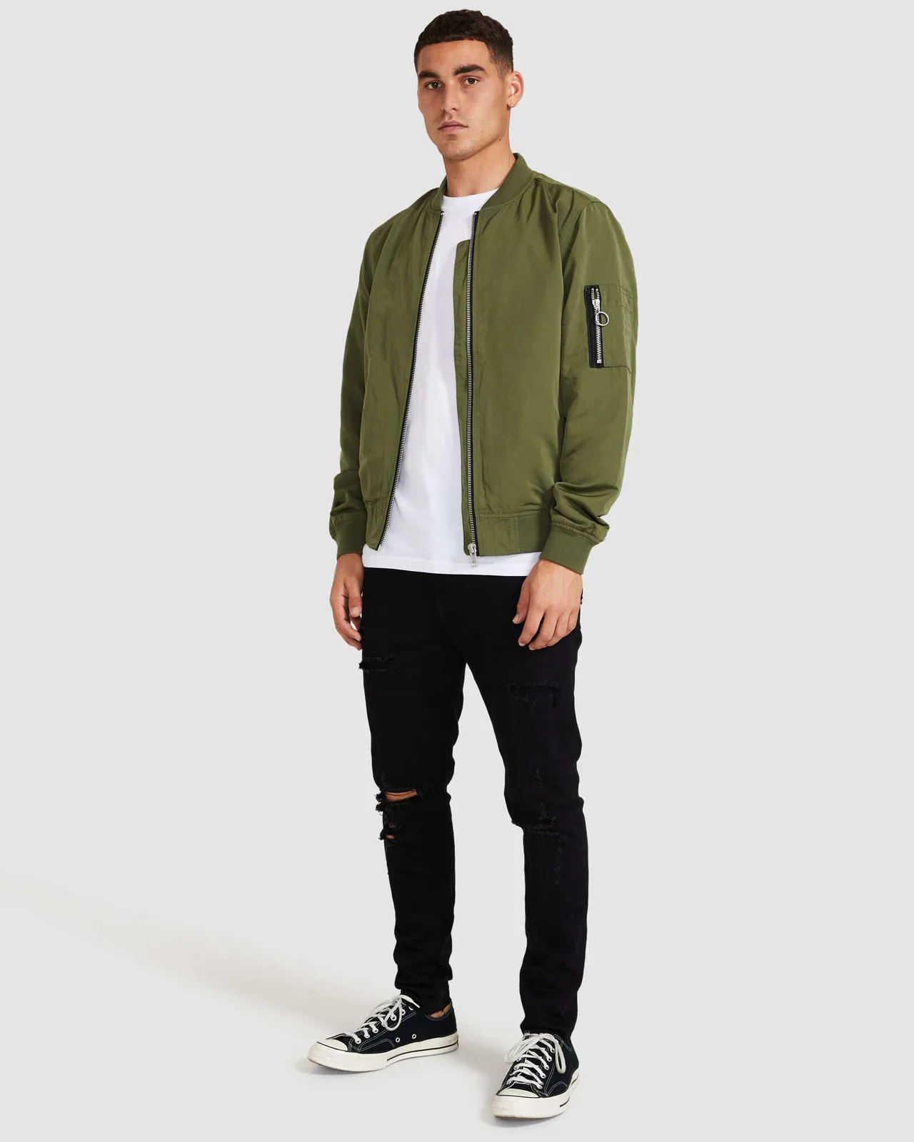 bomber xanh la - Lyst
