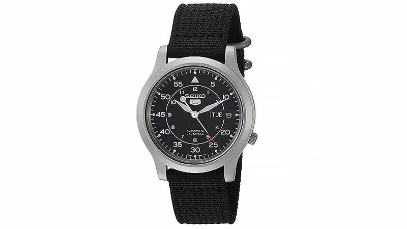 Dong ho nam -Seiko-Mens-SNK809-Automatic-Stainless-Steel-Watch- elle man