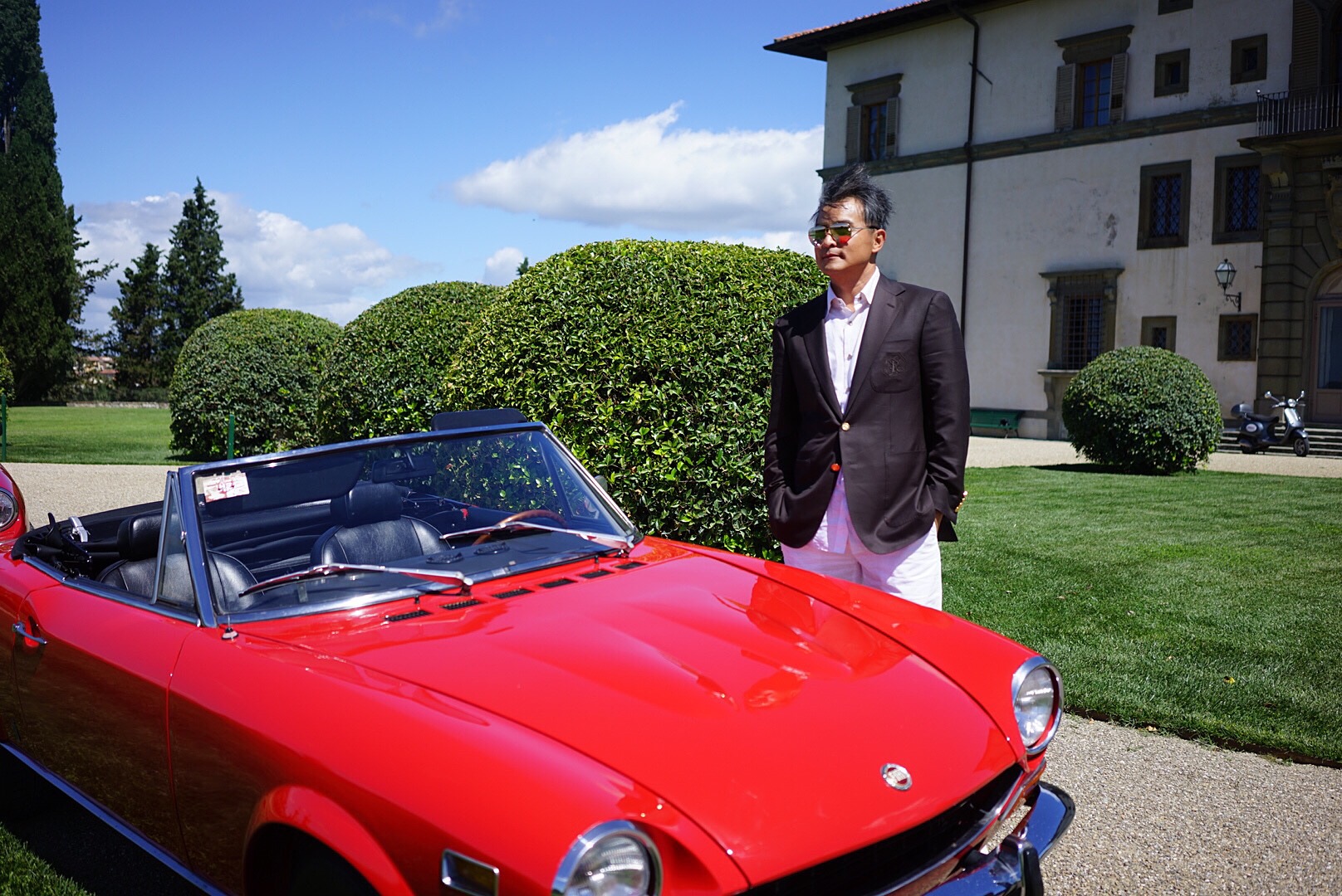 Lý Minh Thuận tại sự kiện ra mắt đồng hồ Drive de Cartier ở Florence 1