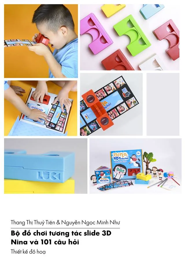 Thang Thị Thủy Tiên & Nguyễn Ngọc Minh Như Bộ đồ chơi tương tác slide 3D: Nina và 101 câu hỏi Đại học Hoa Sen