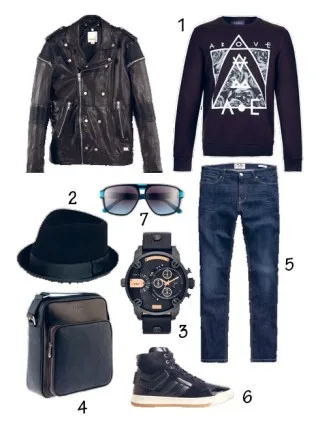 Cách phối áo khoác biker jackets với quần jeans Cách phối áo khoác biker jackets với quần jeans