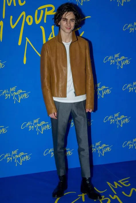 diễn viên Timothée Chalamet tại sự kiện ra mắt Call Me By Your Name