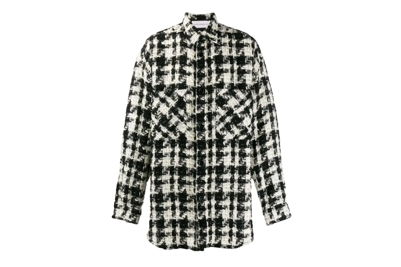 Faith Connexion knitted two tone shirt