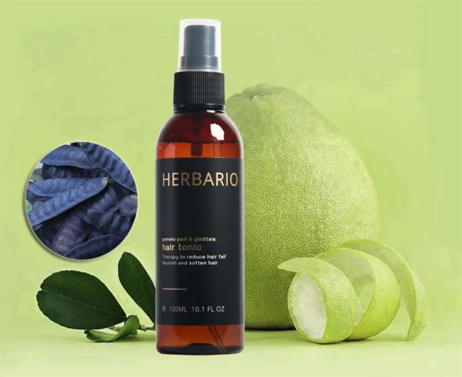 dương tóc tinh dầu vỏ bưởi và bồ kết HERBARIO