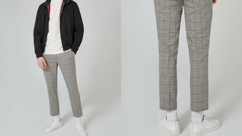 quần dài nam - quần cropped topman 1.1 - elle man