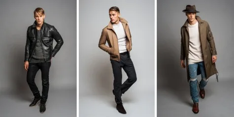 Kiểu kết hợp jeans rách và áo choàng dài lấy cảm hứng từng những chàng cowboy Kiểu kết hợp jeans rách và áo choàng dài lấy cảm hứng từng những chàng cowboy