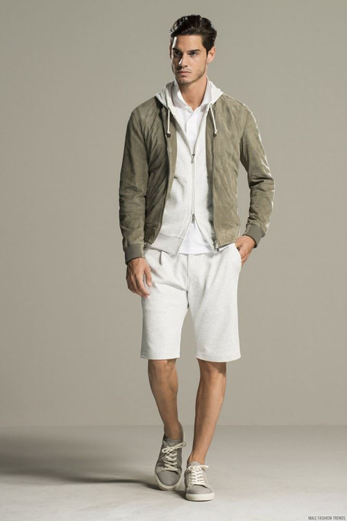 quần short nam - sweat + áo thun 4 - elle man